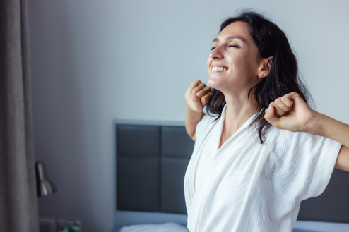 Woman Stretching